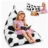 Jinfanshurich Fodera per pouf senza imbottitura, pouf portaoggetti per peluche | Fodera per pouf senza imbottitura, pouf portaoggetti (E)
