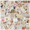 Alfuny 240 Stickers Vintage Rub-on Set per Scrapbooking | Ideale per album fotografici, motivi botanici vintage, semplice applicazione rub-on, 120 design, idea regalo per creativi