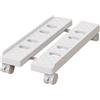 wD7rE5bm6z Supporto CPU Supporto da pavimento for PC Tower sotto la scrivania, supporto mobile for CPU con rotelle bloccate, carrello for PC con larghezza regolabile(Bianco)