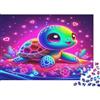 K5R8V1A4 Tartaruga Marina Cartone Puzzle 1000 Pezzi Stile Fantasia Colorata Carta Puzzle per Adulti Relax Famiglia Decorazione Regalo 38x26cm/1000pcs