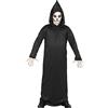 W WIDMANN MILANO Party Fashion - Costume da Mietitore per bambini | Abito nero con cappuccio in stile Grim Reaper, per Halloween, Carnevale, feste horror