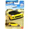 Hot Wheels - Honda Civic EG - 5/5 Fast and The Furious Race Off 2026 Silver Series - Modellino auto JDM in scala 1:64 - Macchina giapponese - Giallo Nero - Veicolo cinematografico - Modello con