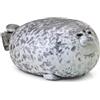wuqyehr 1 cuscino di peluche Robbe (30 cm) | Foca di peluche grigio scuro in cotone PP. Ideale come decorazione per divano e soggiorno o come compagno di viaggio.