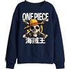 One Piece One Piece Jolly Roger Kids Sweatshirt, Navy Pullover Unisex - Bambini e Ragazzi (Pacco da 1)