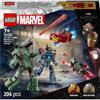 LEGO Iron Man e War Machine contro i Droni di Hammer, Set Costruzioni 76320