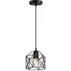 Restokki Illuminazione Rustica Lampada a Sospensione Industriale a Sospensione Vintage - Lampadario a Lampadario Retrò con Soffitto Moderno in Metallo Nero Per Cucina, Camera da Letto, Ristorante, Caffetteria