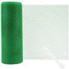 CHUENKUK Recinzione in plastica verde, 40 cm x 10 m, rete in plastica intrecciata, recinzione da giardino, recinzione per pollame, recinzione esagonale per giardino, artigianato