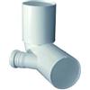 Generic Curva wc alta in polipropilene - Diametro 90 - Modello CON 1 ATTACCO DESTRO Ø40