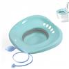 Generico Bidet Bacinella Bidet Pieghevole Ciotola Bidet Vasca per Semicupio come Inserto WC Semicupi WC Pieghevole adatto per WC Universale e Sedile WC (Ciano)