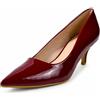 MISSCAI Décolleté Donna Effetto Vernice a Punta con Tacco Medio 5,5 cm | Scarpe eleganti slip on per ufficio e cerimonia, punta affusolata, suola in PU