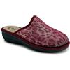 JOMIX Pantofole Donna Invernali Made in Italy con Zeppa 4,5 cm | Ciabatte pelose calde da casa, punta chiusa, aperte dietro, bordi in tinta, ideale per signora e anziani