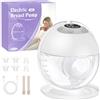 Haokoo Tiralatte Elettrico Senza Mani, Indossabile e Discreto, 1 Pezzo | Portatile, 229 g, 4 Modalità 12 Livelli, 7-8 Sessioni per Carica, 5 Flange 17-27 mm, Anti-Perdita, <40 dB, Senza BPA