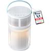 KNKA Purificatore d'Aria HEPA, Polline & Allergeni, Compatto, Bianco | purificatore aria HEPA, CADR 100 m³/h, 4 velocità, timer 2/4/8 h, luce calda, Aromabox, silenzioso & portatile