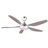 reiga 137CM Silver DC Motor Modern Smart Ventilatore da Telecomando | soffitto con kit luce LED dimmerabile app WiFi, per soggiorno/ristorante/camera da letto/patio