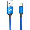 Aioneus Cavo iPhone 1.8M Ricarica Filo Caricatore iPhone Carica Rapida Certificato MFi Lungo Cavo Lightning USB Caricabatterie Cavetto per iPhone 11 12 13 14 Pro Max Plus Mini XS XR X 8 7 6 SE iPad