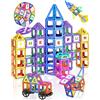 Theefun Costruzioni Magnetiche 136 Pezzi Costruzioni Magnetiche per Bambini 3 4 5 6 7 Anni Giochi Bambini Giocattoli Creatività Montessori Giocattolo per Bambini Regali di Compleanno