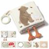 let's make Libro in tessuto sensoriale per bambini a partire da 0 3 6 12 mesi - Libro interattivo con sonaglio a specchio, giocattolo per passeggino, regalo per ragazzi e ragazze (libro di stoffa)