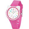 Juboos Orologio analogico per bambini e bambine, impermeabile fino a 3 atm, con gatto, facile da leggere, Viola, orologio gatto bambini