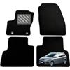 MTC Automotive Tappetini Ford C-MAX II 11.2010>2013 (pre restyling), Set 4 Pezzi | Tappetini Auto in Moquette Nera, Battitacco in Gomma Rinforzata, Fissaggio a Bottone Ovale, Antiscivolo, Su Misura