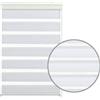 Gardinia Tenda a rullo Gardinia doppia con cassonetto bianco 80 x 160 cm