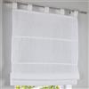 Kutti Tenda romana Kutti con passanti Metis 100% lino bianco larghezza 45 * altezza 140 cm