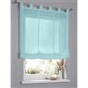 Kutti Tenda a rullo ad anello Brondby turchese semitrasparente larghezza 45 cm x altezza 145 cm