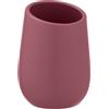 Wenko Bicchiere per spazzolino da denti Badi in Vetroceramica rosa antico