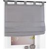 Kutti Tenda a pacchetto Kutti con passanti Metis 100% lino grigio Larghezza 60 * Altezza 140 cm