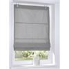 Kutti Tenda a pacchetto con occhielli, modello Verlock, a righe, opaca, grigia, larghezza 60 x altezza 140 cm