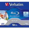 Verbatim BD-R DL 50GB 6x Wide Printable 10pk