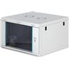 DIGITUS Armadio di rete - Rack da 19 pollici 7U - Non assemblato - Montaggio a parete - Profondità 600 mm - Profondità utile 470 mm - Portata 60 kg - Porta in vetro - Serie Dynamic-N - Grigio