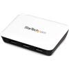 StarTech Adattatore di Rete USB 3.0 a Gigabit Ethernet, Bianco (ST3300U3S) | Hub USB Integrato a 3 Porte, Connessione NIC