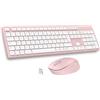 LeadsaiL Kit Tastiera e Mouse Wireless con Tastierino Numerico, Layout Italiano QWERTY, 2,4 GHz USB, Silenzioso, Compatibile con PC, Desktop, Laptop, Computer
