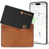 NOVOO Localizzazione articoli Air Tag 1,6 mm Sottile 6 Anni Plotter Card Compatibile con App Localizza (solo iOS) Bluetooth Tracker per Portafoglio, Etichetta Bagaglio, Passaporto -BK