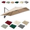HOUKOIKBUG Telo Di Ricambio Per Ombrellone Da Esterno 3x3cm Copertura Di Ricambio Per Ombrellone Quadrato 8 Stecche Baldacchino Di Ricambio Per Giardino Piscina(Khaki,3x3m/9.8x9.8ft)