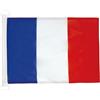 AZ FLAG Bandiera Nautica Francia 45x30 cm Poliestere Mesh Anelli Plastica | Uso esterno e nautico bandiera nautica francese resistente alle intemperie con doppie cuciture e bordi rinforzati