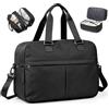 SEAFEW Borsone da Viaggio,Bagaglio a Mano 45x36x20 Easyjet Borsa da Viaggio | Borsa da Cabina Easyjet 45x36x20 Borsa Sportiva Borsone da Palestra da Weekend Borsa Ospedale Parto Espandibile,Nero