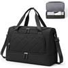 SEAFEW Borsone da Viaggio,Bagaglio a Mano 45x36x20 Easyjet Borsa da Viaggio | Borsa da Cabina Easyjet Borsa Palestra Sportiva Borsa Ospedale Parto con Scomparto per le Scarpe per Uomo e Donna,Nero