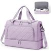 SEAFEW Borsone da Viaggio,Bagaglio a Mano 45x36x20 Easyjet Borsa da Viaggio | Borsa da Cabina Easyjet Borsa Palestra Sportiva Borsa Ospedale Parto con Scomparto per le Scarpe per Uomo e Donna,Viola