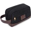 Seemeroad Borsa da Toilette da Viaggio in Tela per Uomo & Donna Borsa da Barba con Maniglia Laterale per Organizzare Oggetti Personali Accessori