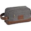 Seemeroad Borsa da Toilette da Viaggio in Tela per Uomo & Donna Borsa da Barba con Maniglia Laterale per Organizzare Oggetti Personali Accessori