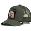 Goorin Bros Cappello Berretto Verde Palm THE CANCELLED SKULL TRUCKER Unisex