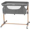 Momi Lettino multifunzione SMART BED 4-in-1, lettino co-sleeping e box, per bambini fino a 15 kg di peso, con altezza regolabile a 5 livelli, con materassino, cinghie di fissaggio e rotelle