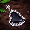 Pendente Fatti A Mano In Argento Sterling 925 Con Gemma Onice Nera BS-4