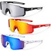 shttoca 3 occhiali da ciclismo polarizzati, antivento, UV400, sportivi | Protezione UV400, antivento, polarizzati, set da 3 occhiali sportivi