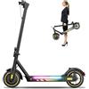 Zephyride Monopattino Elettrico Adulto,Alta Potenza 500w,Pneumatici Da 25,4 Cm,Velocità Massima Di 25km/H,Distanza Remota Di 45KM,Sistema Frenante A Doppio Tamburo, Pieghevole,Carico Massimo 120KG(Rosso)