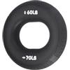 YELARXI Anelli Allenamento Presa 7,4 cm 60-70 Libbre in Silicone | Cerchio Intrecciato, Nero Grafite, RinResistenzatore per Presa e Dita, per Allenamento Muscolare, Arrampicata e Atleti