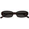 Saint Laurent Occhiali da Sole SL 872 ERIN 003 Marrone Scuro/Grigio Scuro Donna 52/16/140