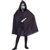Ciao KIT TRAVESTIMENTO HALLOWEEN SCREAM CON MASCHERA , MANTELLO CON CAPPUCCIO E PUGNALE
