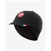 Castelli Cappellino Castelli Difesa Thermal nero rosso.